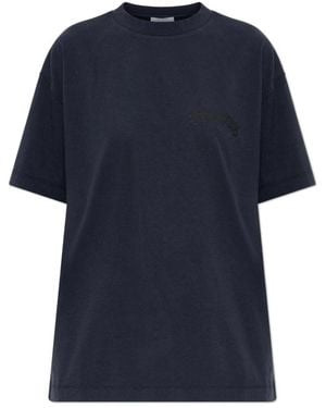 Off-White c/o Virgil Abloh T-Shirt Mit Logo - Blau