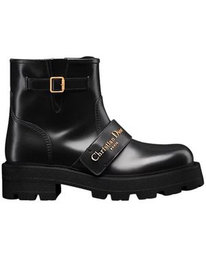 Dior Schoenen ,Zwart ,Leer D-Quest Enkellaars