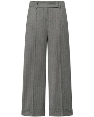 Windsor. Broeken ,Grijs ,Katoen Double Cotton Stretch Marlene Broek