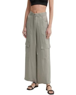 Aeron Wide Trousers - Marrone