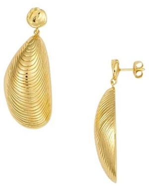 Anni Lu Accessoires ,Geel ,Moules Oorbellen - Metallic