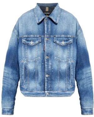 DSquared² Denim Jas - Blauw