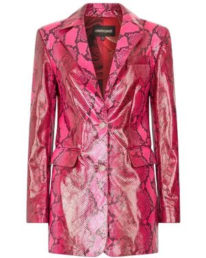 Roberto Cavalli Leather Jackets - Rosa