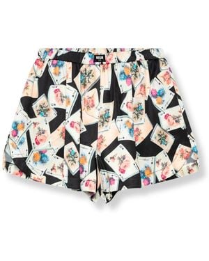 MSGM Short Shorts - Multicolore