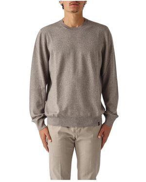 Fay Round-Neck Knitwear - Marron