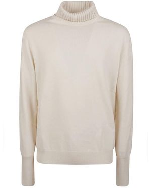 Ballantyne Pullover Mit Rollkragen Aus Glattstrick - Weiß