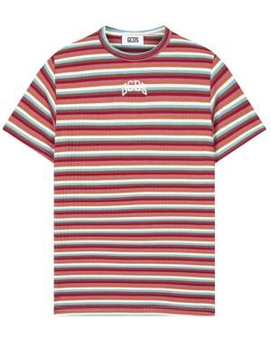 Gcds Tops ,Rood ,Ribbed T-Shirt
