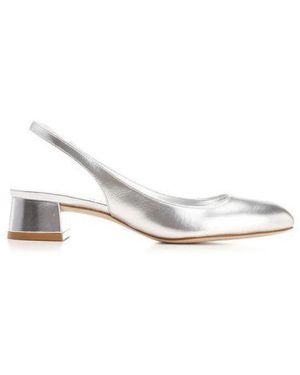 Stuart Weitzman Schoenen ,Grijs ,Leer Vivienne 35 Slingback Pumps - Wit