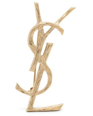 Saint Laurent Cassandre Broche - Metallic