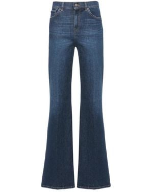 Dondup Jeans ,Blauw ,Katoen Amber Wide-Leg Jeans