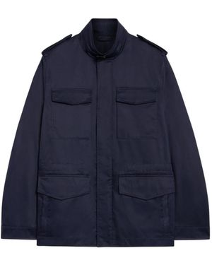 Pal Zileri Jassen ,Blauw ,Katoen Field Jacket
