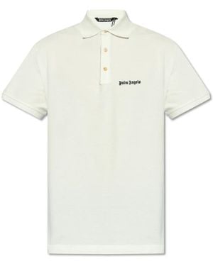 Palm Angels Polo Shirts - White