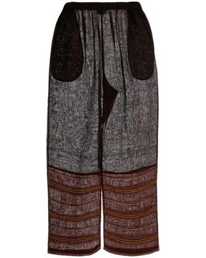 Tory Burch Wide Trousers - Brown