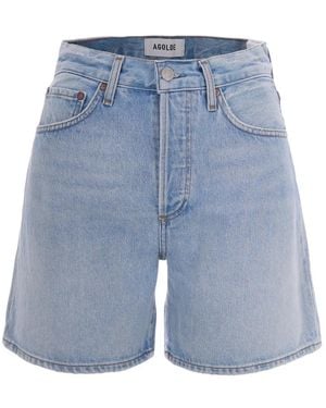 Agolde Denim Shorts - Blauw