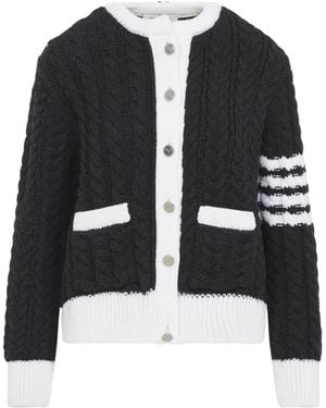 Thom Browne Cardigans - Negro