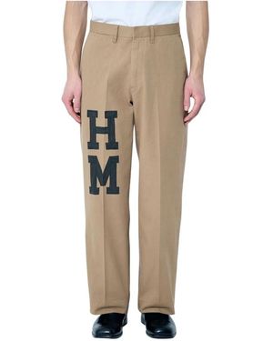 Human Made Logo Print Wijde Chino Broek - Naturel