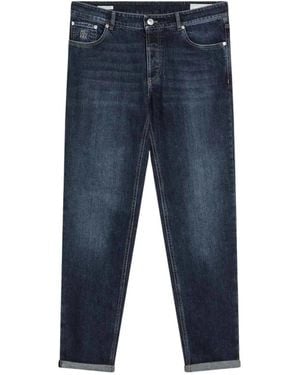 Brunello Cucinelli Slim-Fit Jeans - Blauw