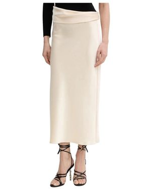 Patrizia Pepe Rokken ,Polyester Gedrapeerde Midirok - Naturel