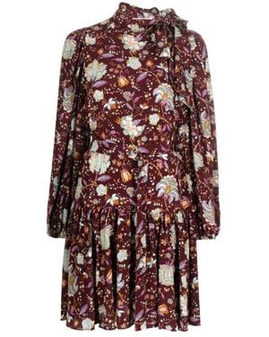 Ulla Johnson Elegante Midi Jurk - Bruin