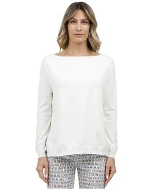 Gran Sasso Long Sleeve T-Shirts - White