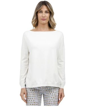 Gran Sasso Long Sleeve T-Shirts - White