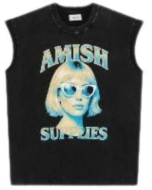 AMISH Sleeveless Tops - Black