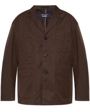 Comme des Garçons Jassen ,Bruin ,Katoen Cotton Blazer