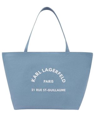 KARL LAGERFELD Rsg Canvas Shopper - Blauw