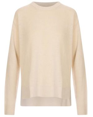 Max Mara Round-Neck Strickwaren - Weiß