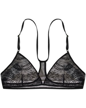 Tom Ford Ondergoed ,Zwart ,Wave Lace Racerback Triangel Bralette