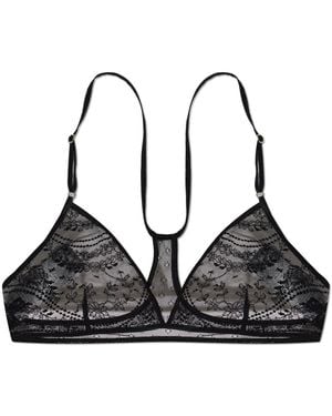Tom Ford Ondergoed ,Zwart ,Wave Lace Racerback Triangel Bralette