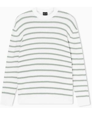ARMANI EXCHANGE Rundhals-Pullover - Weiß