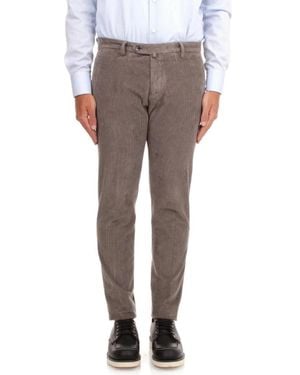 BRIGLIA Slim-Fit Trousers - Grigio