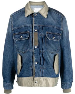 Sacai Denim Jacket - Blauw