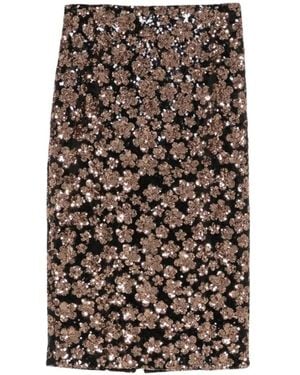 Max Mara Geborduurde Tule Rok - Bruin