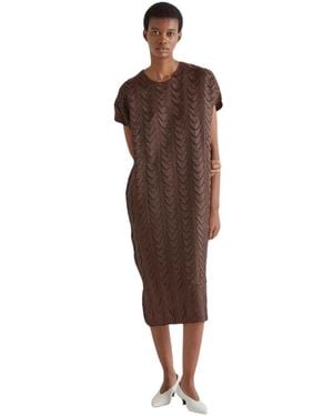 MEIMEIJ Midi Dresses - Brown