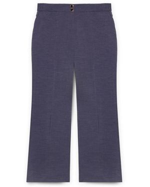 FIORELLA RUBINO Straight Trousers - Bleu