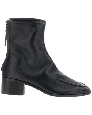 Hereu Schoenen ,Zwart ,Leer Heeled Boots
