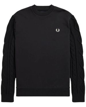 Fred Perry Sweatshirts - Black