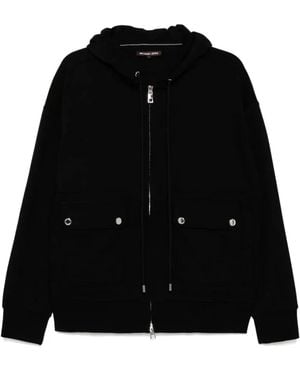 Michael Kors Schwarzer Zip-Up Hoodie Pullover