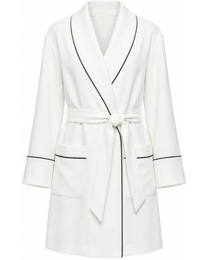 Dolce & Gabbana Belted Coats - Bianco