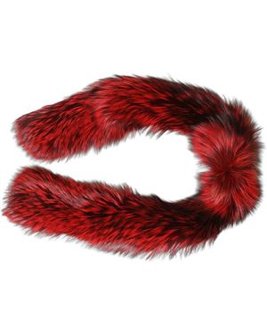 Dolce & Gabbana Nekwarmer Van Vos Bont - Rood