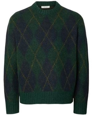 SELECTED Truien & Vesten ,Groen ,Polyester Gebreide Trui
