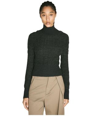 MM6 by Maison Martin Margiela Wollpullover mit rollkragen - Grün