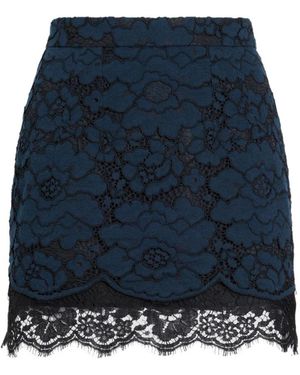 Patou Rokken ,Blauw ,Katoen Lace Mini Skirt