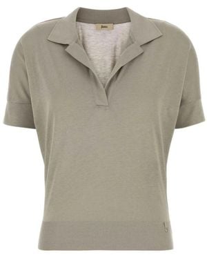 Herno Polo Shirts - Gray