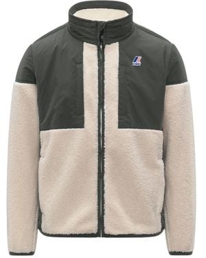 K-Way Jassen ,Veelkleurig ,Polyester Sixte 4.0 Orsetto Fleece - Groen