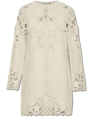 Ulla Johnson Kleedjes ,Linnen Camie Linnen Mini Jurk - Naturel