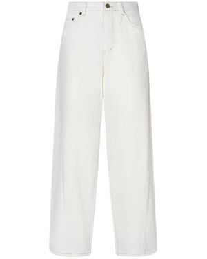 LA PISCINE Wide Jeans - Blanc
