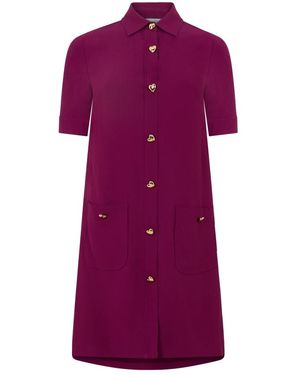 Moschino Shirt Dresses - Purple